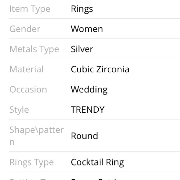 Sterling Silver Diamond Band - Picture 3 of 3